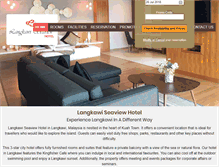 Tablet Screenshot of langkawiseaviewhotel.com